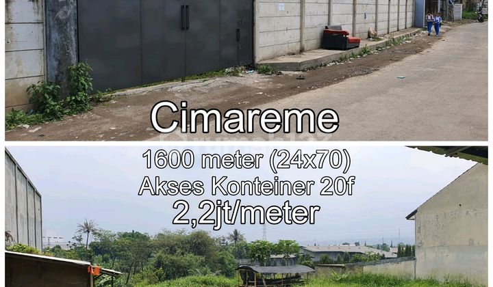 Tanah Datar di Cimareme Batujajar Sudah Dibentengi