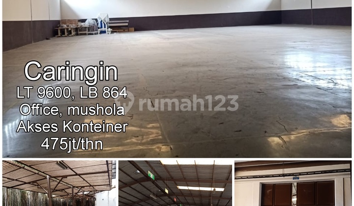 Gudang di Caringin Akses Konteiner 40 Feet