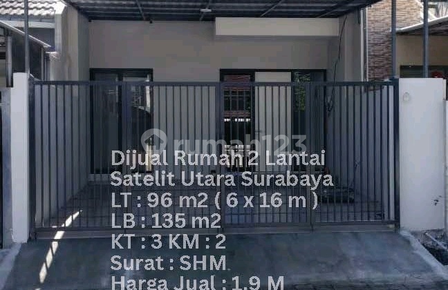 DIJUAL RUMAH BARU MINIMALIS SATELIT UTARA 2LANTAI SURABAYA BARAT DIJUAL RUMAH BARU MINIMALIS SATELIT UTARA 2LANTAI SURABAYA BARAT