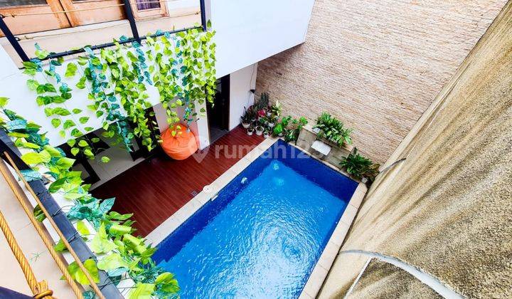 jual cepat rumah plus pool  siap huni 2 lantai di sektor 9 bintaro jaya 2