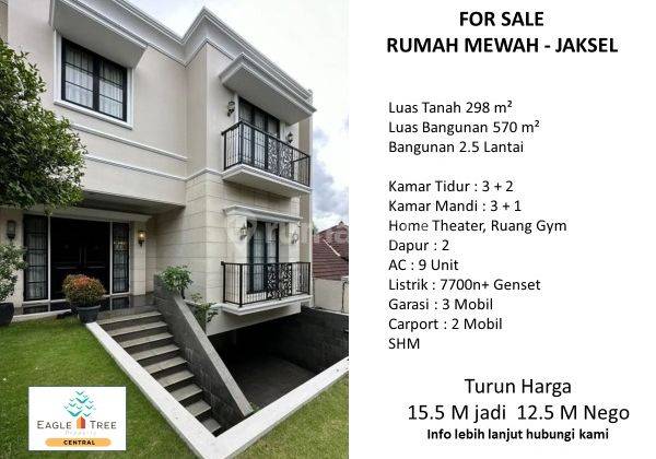 Turun harga rumah mewah di pondok pinang jakarta selatan 1