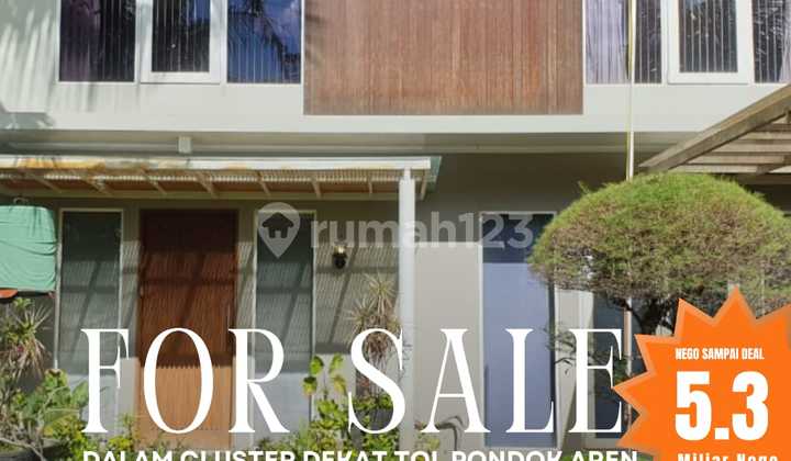 Quick Sale Spacious Nice House Attractive Price in Cluster Near Sector 9 Bintaro