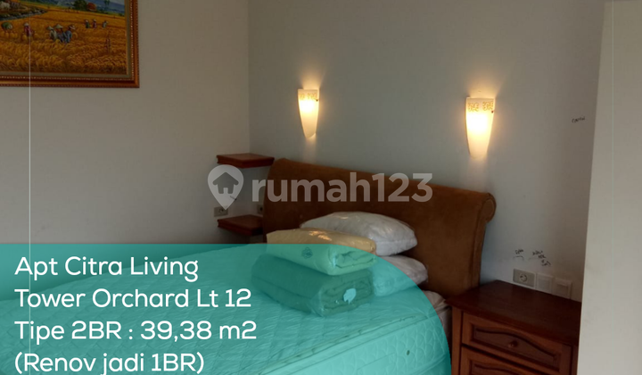 Apartement Citra Living Tower Orchard LT 12, 2Br Renov Jadi 1Br, Full Furnished Apartement Citra Living Tower Orchard LT 12, 2Br Renov Jadi 1Br, Full Furnished