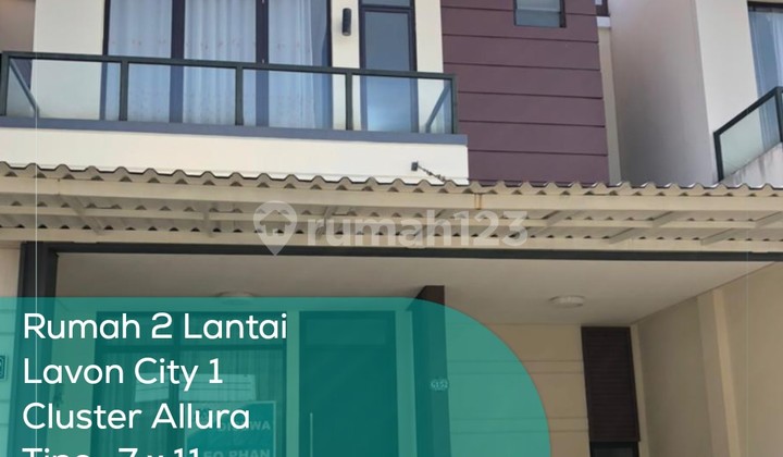 2-Story House in Lavon City 1, Allura Cluster, Type 7X11, Land/Building Area 77/93 M2, Semi-Furnished