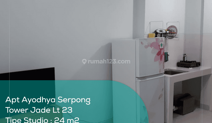 Apartement Ayodhya Serpong Tower Jade Lt 23, Studio, Semi Furnished 1