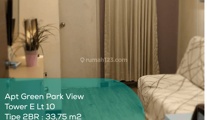 Apartement Green Park View Tower E Lt 10, 2BR, Semi Furnished 1