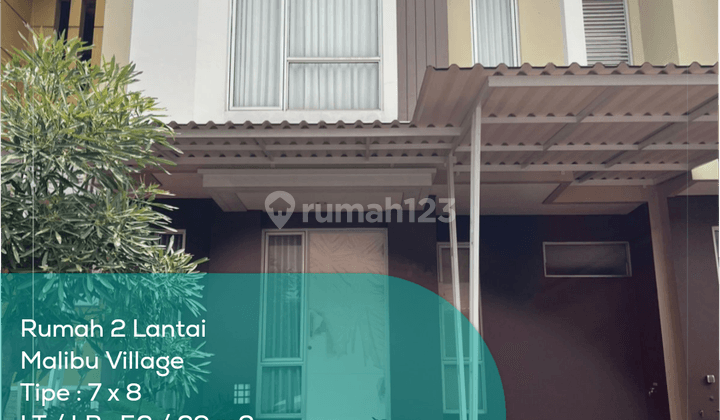 Rumah 2 Lantai Malibu Village, Tipe 7x8, Lt Lb 56 69 M2, Semi Furnished 1