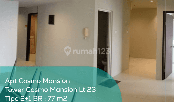 Apartement Cosmo Mansion Tower Cosmo Mansion Lt 23, 2BR, Semi Furnished 1