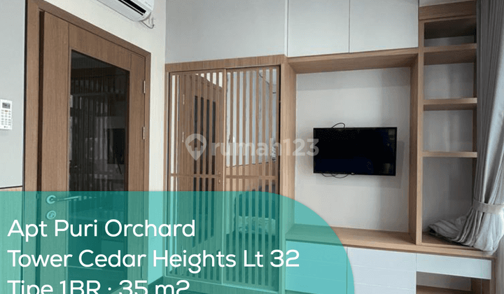 Apartement Puri Orchard Tower Cedar Heights Wing B Lt 32, 1br, Full Furnished 1