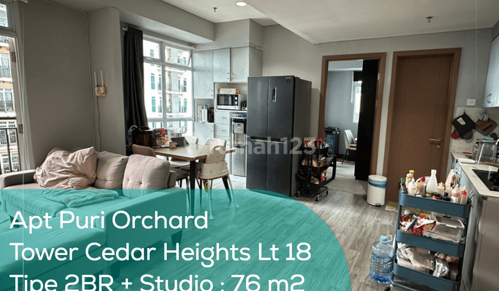 Apartement Puri Orchard Tower Cedar Heights Wing A Lt 18, 2br+studio, Semi Furnished 1