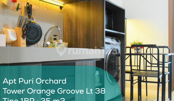 Puri Orchard Tower Orange Groove Wing A Floor 38, 1 Bedroom, Fully Furnished Apartment