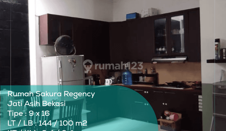 Rumah 1,5 Lantai Sakura Regency Bekasi, Tipe 9x16, Lt Lb 144 100 M2, Non Furnished 1