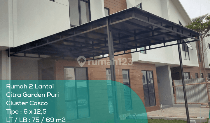 Rumah 2 Lantai Citra Garden Puri Cluster Casco, Tipe 6x12,5, Lt lb 75 69 M2, Non Furnished 1