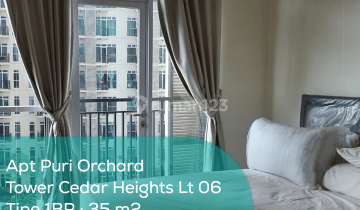 Apartement Puri Orchard Tower Cedar Heights Wing B Lt 06, 1BR, Semi Furnished 1