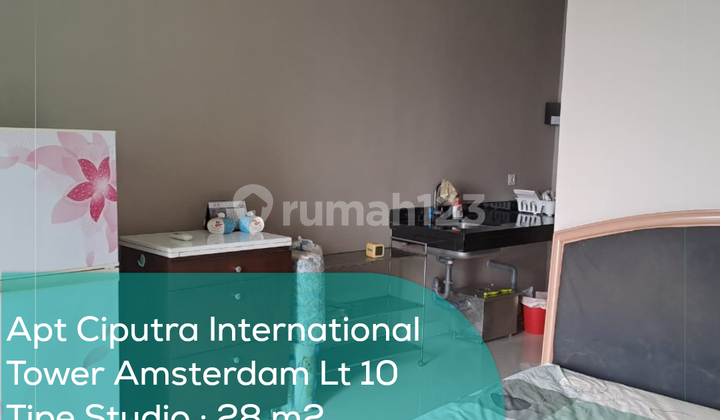 Apartement Ciputra International Tower Amsterdam Lt 10, Studio, Full Furnished
