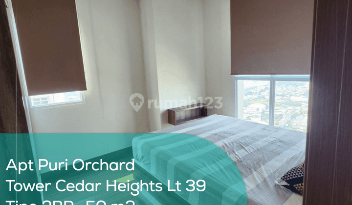 Apartement Puri Orchard Tower Cedar Heights Wing A Lt 39, 2BR, Full Furnished 1