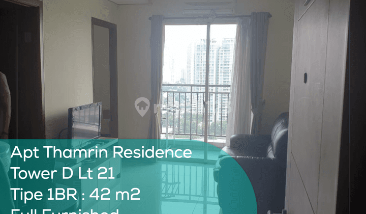 Apartement Thamrin Residence Tower D Lt 21, 1BR ,Full Furnished 1