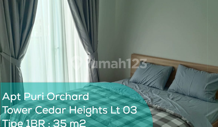 Apartement Puri Orchard Tower Cedar Heights Wing A Lt 03, 1BR, Full Furnished