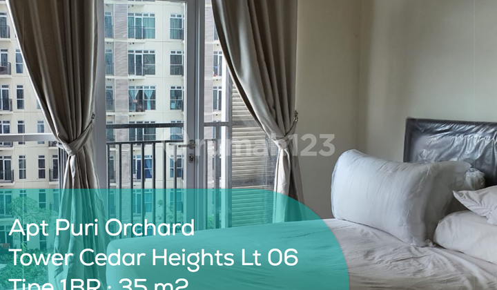 Apartement Puri Orchard Tower Cedar Heights Wing B Lt 06, 1BR, Semi Furnished 1