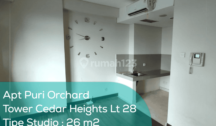 Apartement Puri Orchard Tower Cedar Heights Wing A Lt 28, Studio, Semi Furnished 1