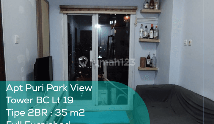 Apartement Puri Park View Tower Bc Lt 19, 2BR, Full Furnished, Ppjb 1