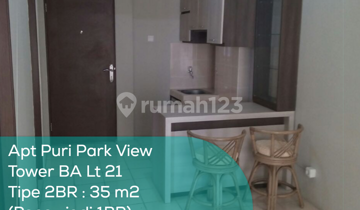 Puri Park View Tower BA, 21st Floor, 2BR, Fully Furnished Apartment 1