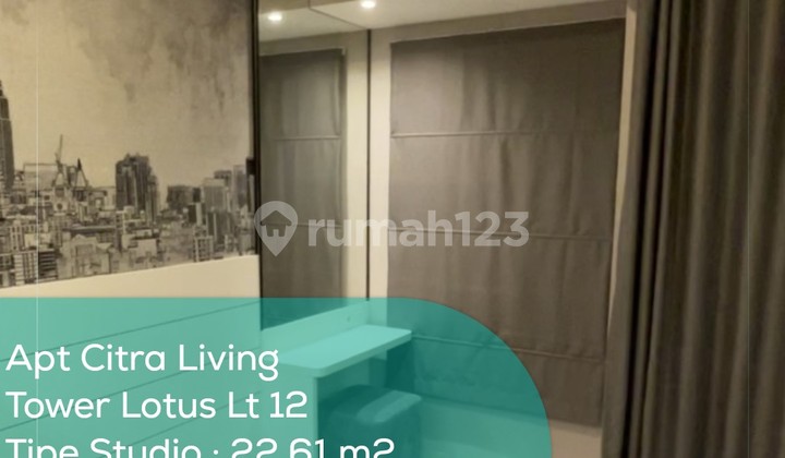 Citra Living Tower Lotus 12th Floor Apartment, Studio, Fully Furnished