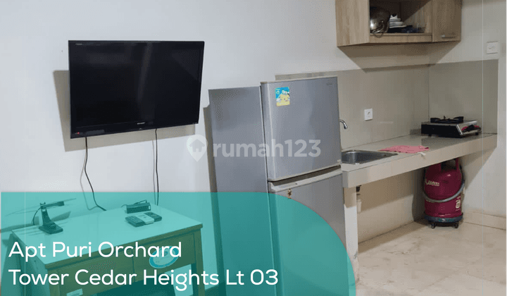 Apartement Puri Orchard Tower Cedar Heights Wing B Lt 03, Studio, Full Furnished 1