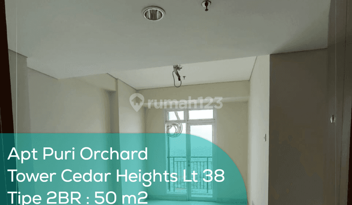 Apartement Puri Orchard Tower Cedar Heights Wing A Lt 38, 2BR, Non Furnished 1