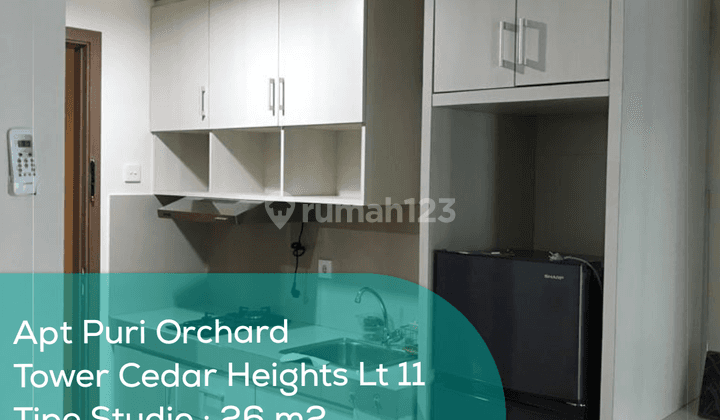 Apartement Puri Orchard Tower Cedar Heights Wing B Lt 11, Studio, Full Furnished 1