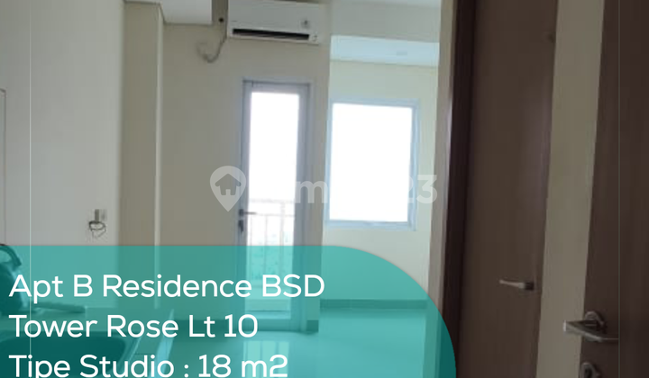 B Residence BSD Tower Rose Apartment 10th Floor, Studio, Unfurnished 1