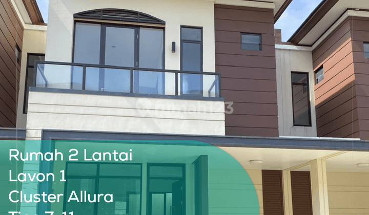 Rumah 2 Lantai Lavon City 1 Cluster Allura, Tipe 7x11, Lt lb 77 93 M2, Non Furnished 1