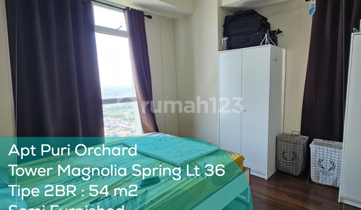 Apartement Puri Orchard Tower Magnolia Spring Wing A Lt 36, 2Br, Semi Furnished, AJB
