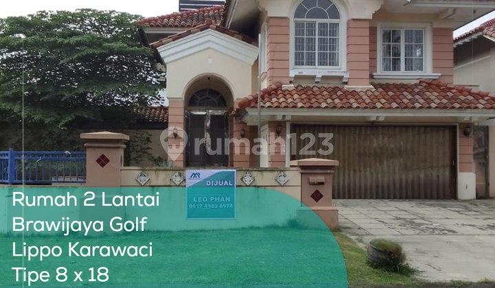 Rumah 2 Lantai Brawijaya Golf Lippo Karawaci, Tipe 8x18, Lt Lb 395 290 M2, Non Furnished