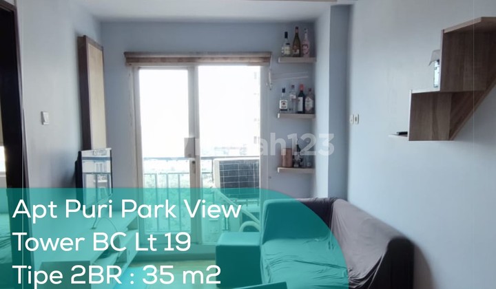 Apartement Puri Park View Tower BC Lt 19, 2BR, Full Furnish