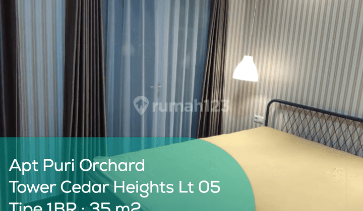 Apartement Puri Orchard Tower Cedar Heights Wing A Lt 05, 1BR, Full Furnished 1