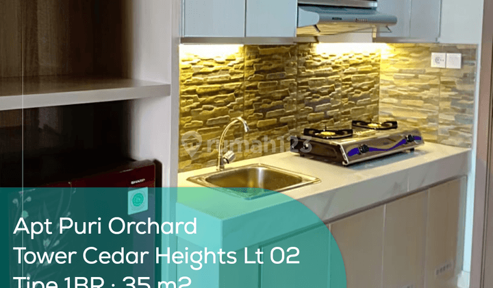 Apartement Puri Orchard Tower Cedar Heights Wing A Lt 02, 1BR, Full Furnished 1