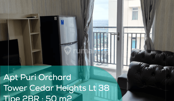 Apartement Puri Orchard Tower Cedar Heights Wing B Lt 38, 2br, Full Furnished 1