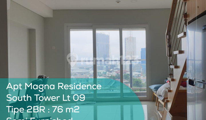 Magna Residence South Tower 9th Floor Apartment, 2 Bedrooms, Semi-Furnished, PPJB