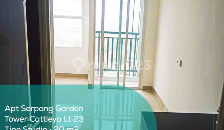Apartment Serpong Garden Tower Cattleya 23rd Floor, Studio, Unfurnished, PPJB