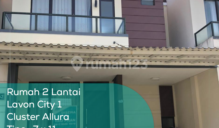 2-Story House in Lavon City 1, Allura Cluster, Type 7X11, Land/Building Area 77/93 M2, Semi-Furnished 2-Story House in Lavon City 1, Allura Cluster, Type 7X11, Land/Building Area 77/93 M2, Semi-Furnished