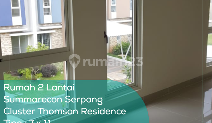 Rumah 2 Lantai Paramaount Serpong Cluster Thomson, Tipe 7x11, LT/LB 77/73 m2, Non Furnished
