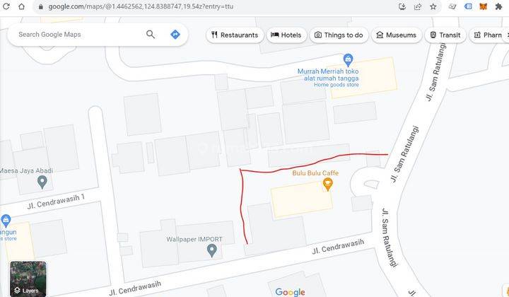 Tanah Plus Rumah 1 Lantai Jalan Utama Sam Ratulangi 2