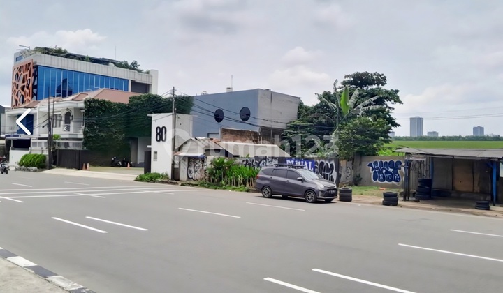 Wide Plot, Roadside, Strategic Location; Near MRT, Business Center, etc. in Kebayoran Baru, Ready to Build on Jl. Pangeran Antasari (Opposite Azana Suite Hotel) South Jakarta