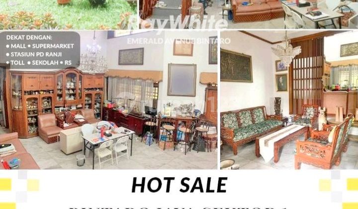 Murah!! Nego!, Rumah Hitung Kavling Saja, Depan Taman di Jl. Garuda, Bintaro Jaya Jakarta Selatan Sektor 1, Dki Jakarta. 2