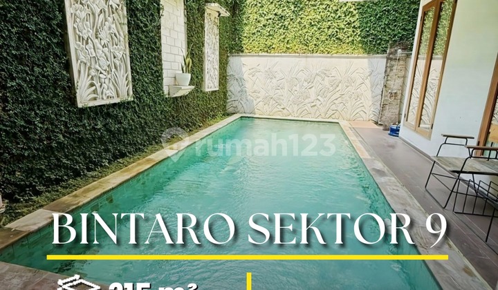 Fast Sale, *Swimming Pool Included* Just 2 Minutes to Toll Gate, Station, Hospital, Mall, Etc. In Kasuari Bintaro Jaya Sector 9