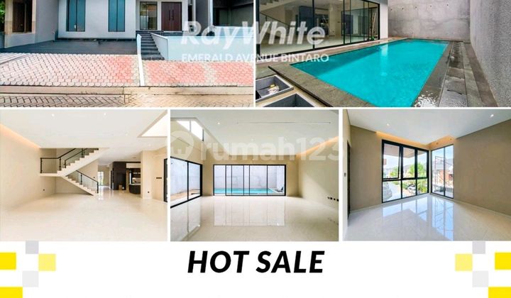 Turun Harga! Dijual Cepat! Rumah Baru, Hanya 2 Menit Menuju Pintu Tol, Stasiun KRL, Rspib, Bxc Mall, Transpark, Dll di Kebayoran Residence, Bintaro Jaya Sektor 7