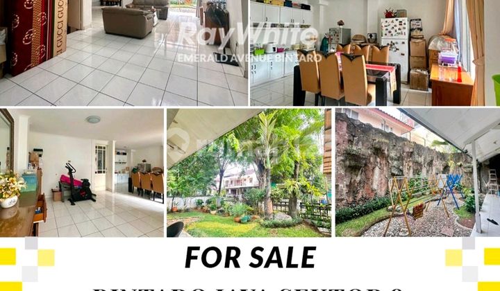 Dijual Cepat! Rumah Luas, Lokasi Strategis; Hanya 2 Menit Menuju Akses Tol, Stasiun KRL, Mall, Rs, Dll di Kasturi, Bintaro Jaya Sektor 9
