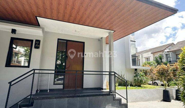 Rumah Bagus, View Taman, Full Furnish, Jual Cepat, Murah Di Emerald Town House, Bintaro Jaya 1