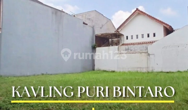 Dijual Cepat!! Kavling Kotak; Lokasi Strategis, Dekat Akses Tol, Stasiun KRL, Bxc Mall, Rspib, Dll. Siap Bangun, 300 M di Puri Bintaro, Bintaro Jaya Sektor 9